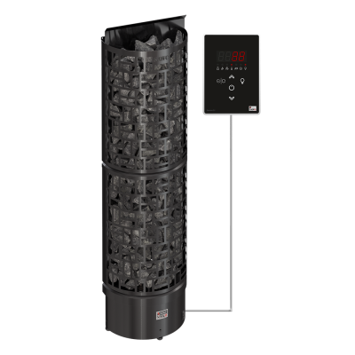 SAWO sauna heaters tower SW3 Wall Black Ni2 400x400