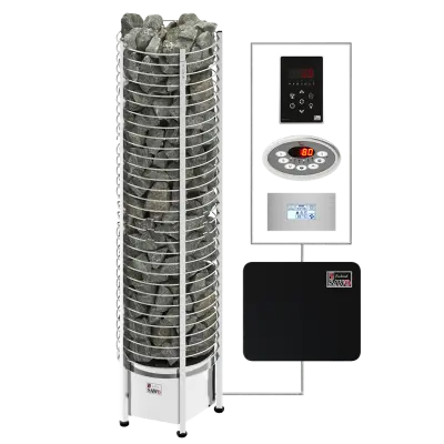 SAWO sauna heaters tower TH Round NS 400x400