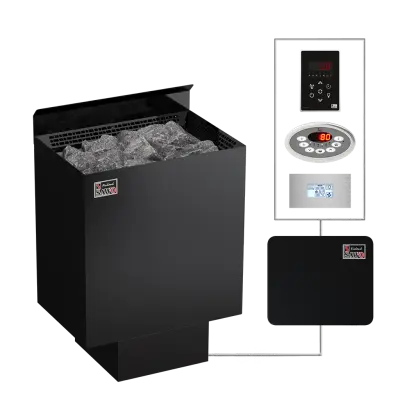 SAWO sauna heaters wall NR Black NS 400x400
