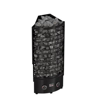 SAWO sauna series tower ARI Corner Black NB 400x400