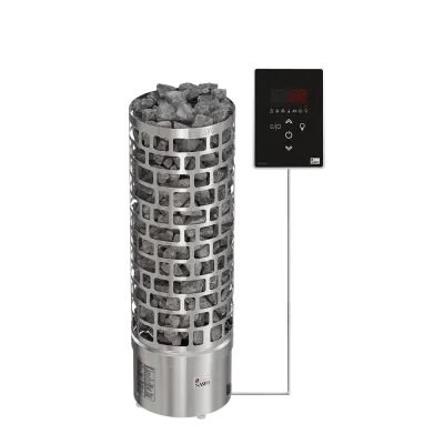 SAWO sauna series tower ARI Round Ni2 400x400