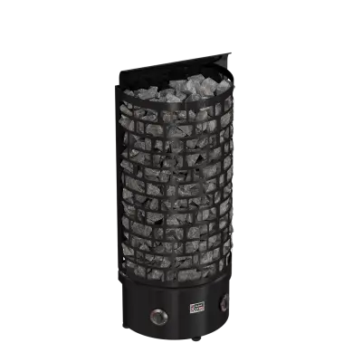 SAWO sauna series tower ARI Wall Black NB 400x400
