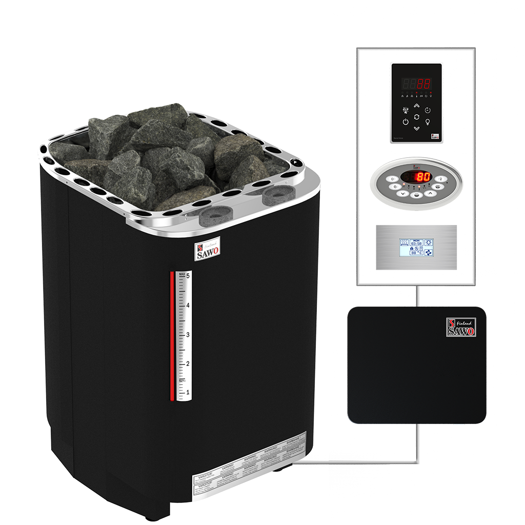 SAWO sauna heaters floor SAVC NS Fibercoated
