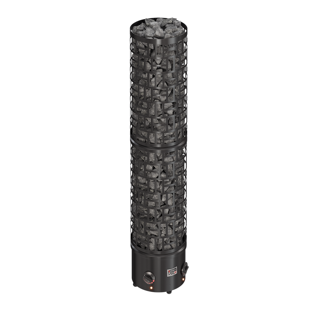 SAWO sauna heaters tower SW3 Round Black NB