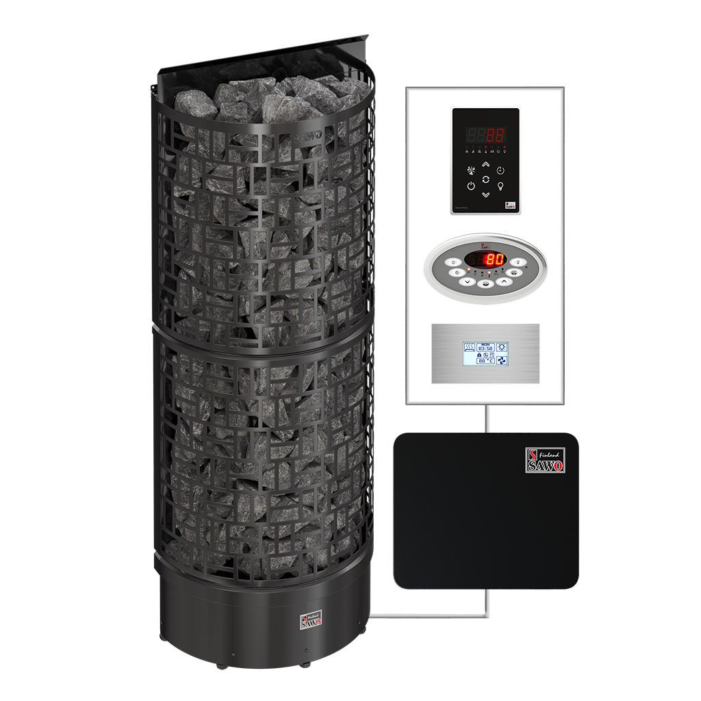 SAWO sauna heaters tower SW3 Wall Black NS