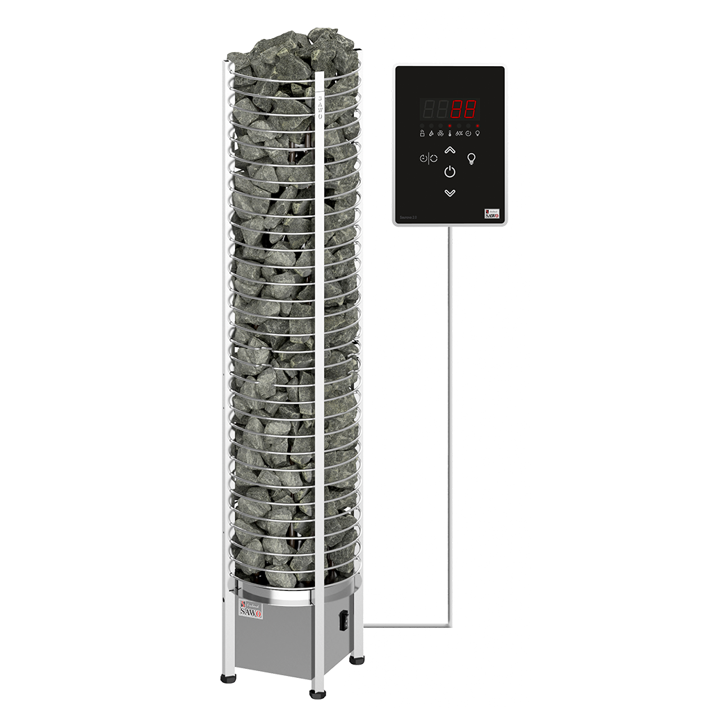 SAWO sauna heaters tower TH Round Ni2