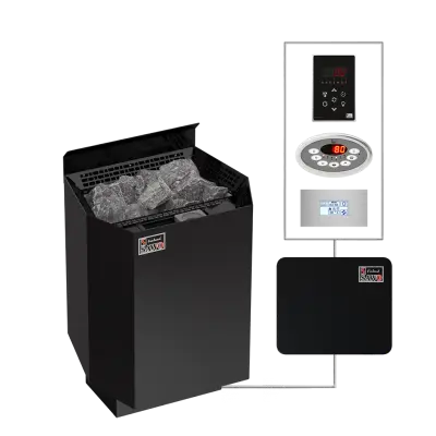 SAWO sauna heaters wall NRMNC Black NS 400x400