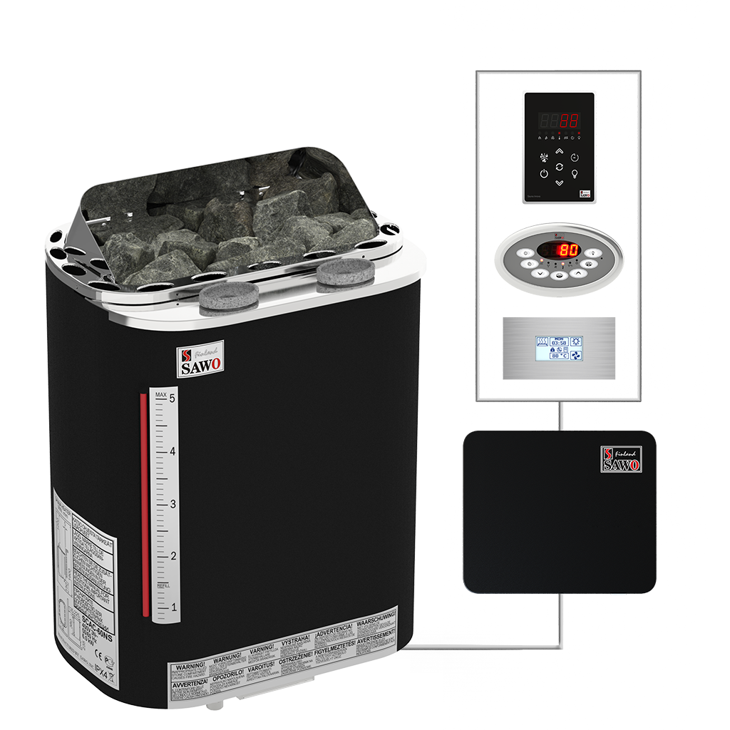 SAWO sauna heaters wall SCAC Fibercoated NS