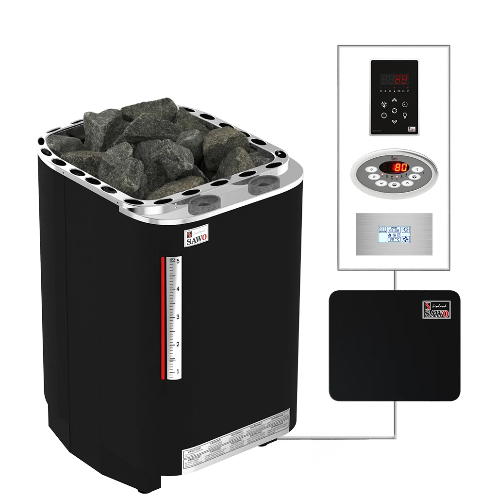 SAWO sauna heaters floor SAVC NS Fibercoated
