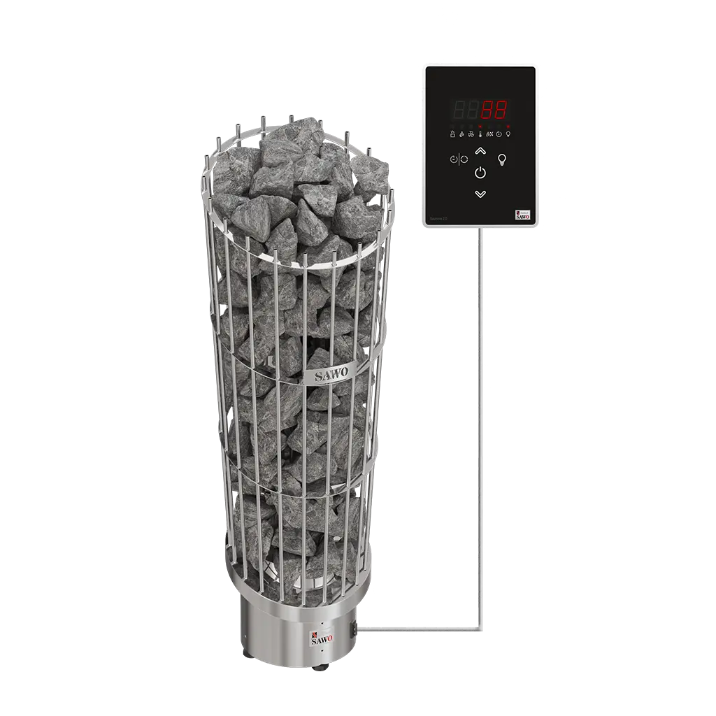 SAWO sauna heaters tower Phoenix Round Ni2