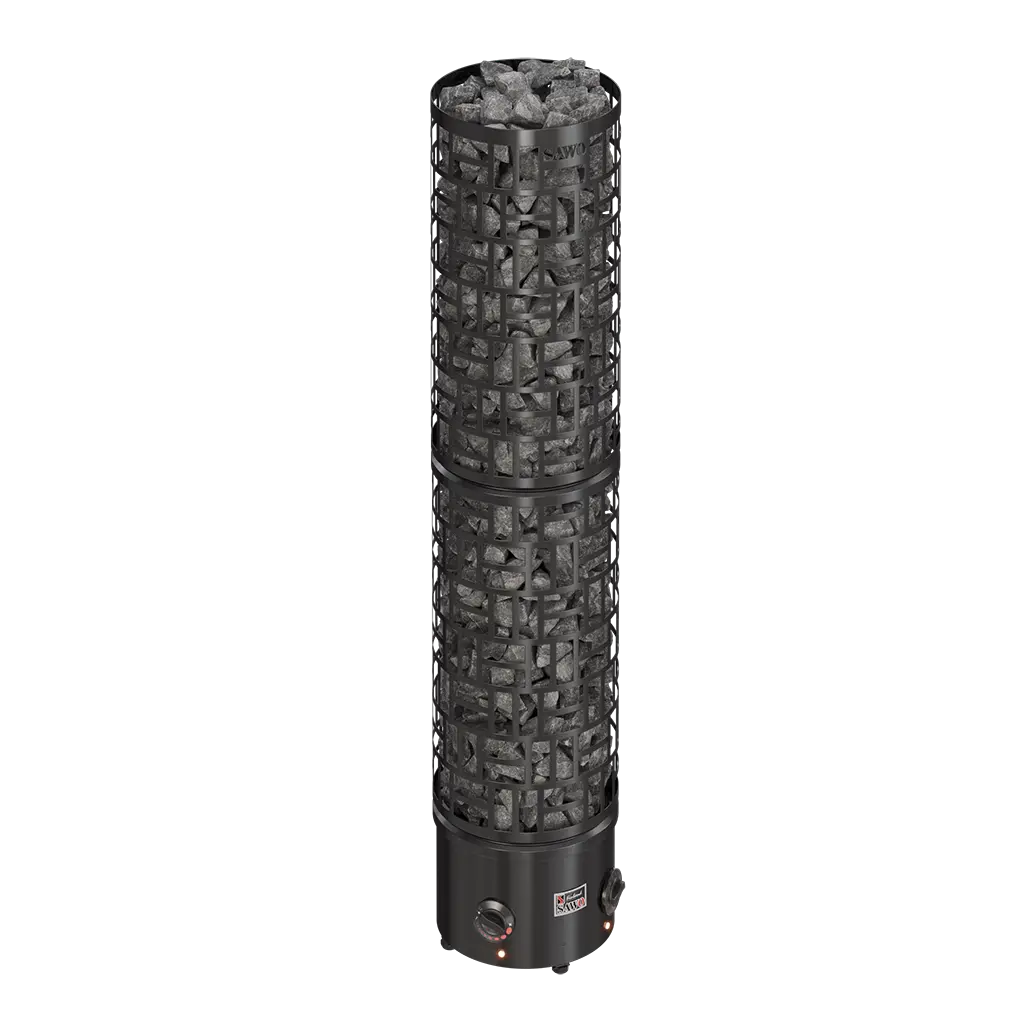 SAWO sauna heaters tower SW3 Round Black NB