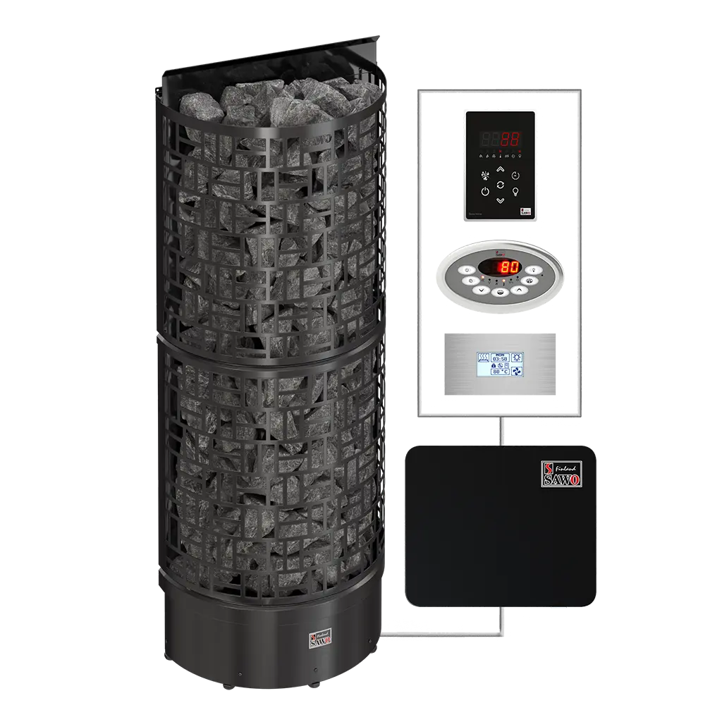 SAWO sauna heaters tower SW3 Wall Black NS