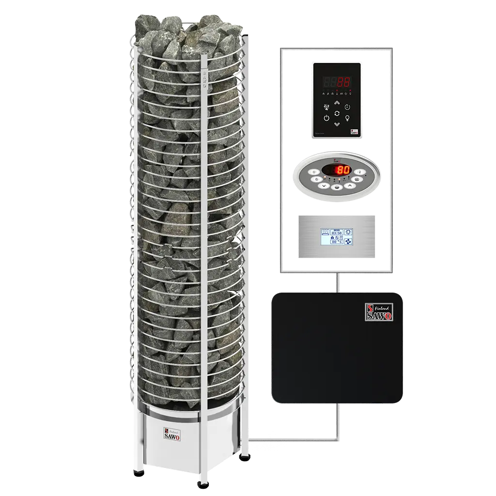 SAWO sauna heaters tower TH Round NS