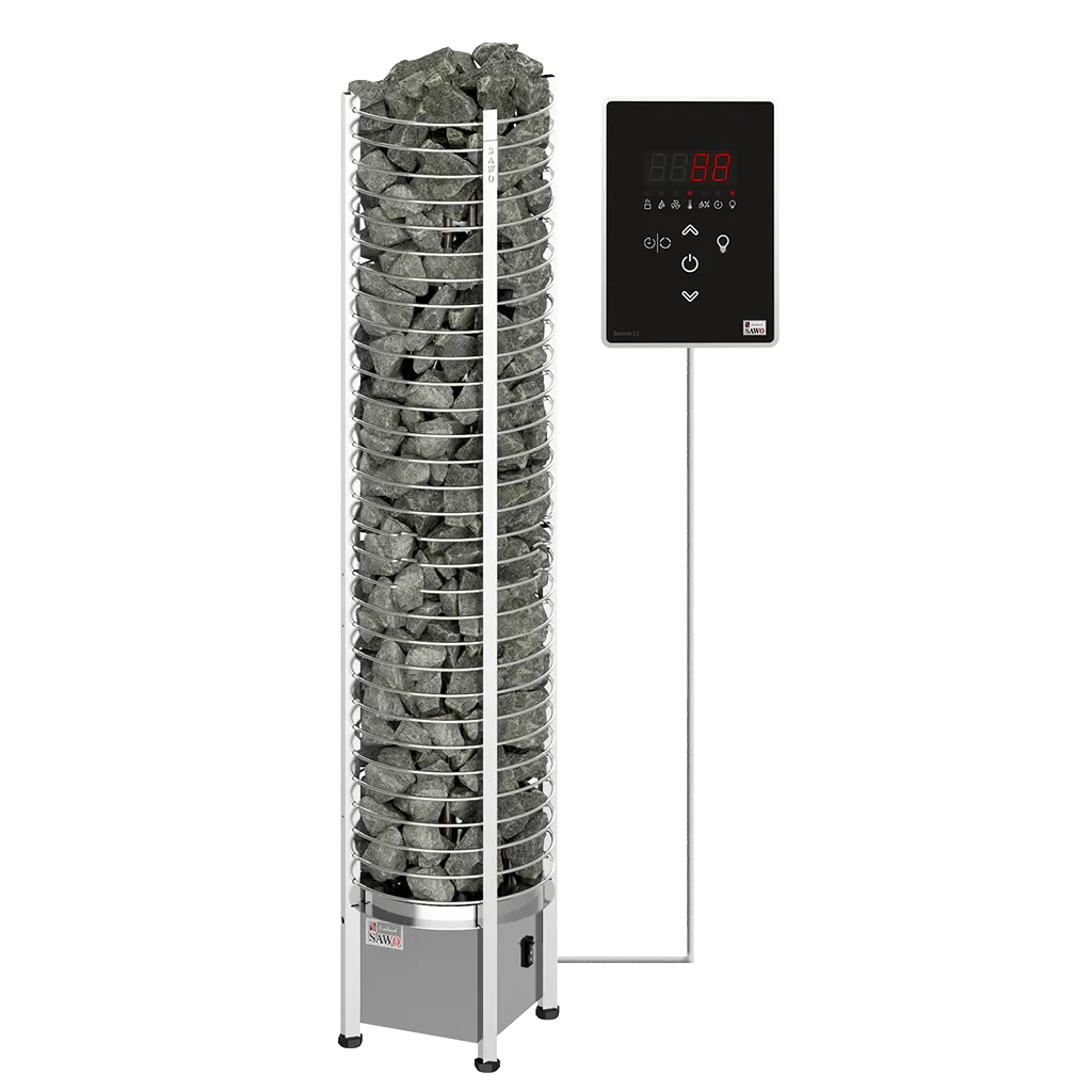SAWO sauna heaters tower TH Round Ni2