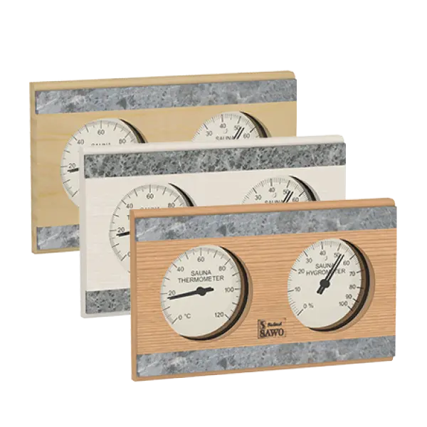 Accent Stone Rectangle Thermo-Hygrometer