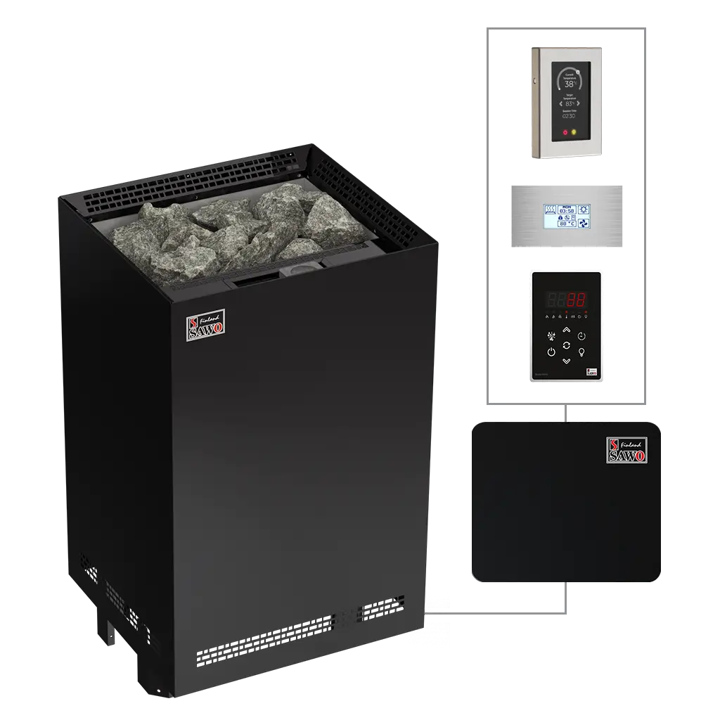 Nordex S Combi Black NS Heater (NRNSC Black NS) - Floor Series