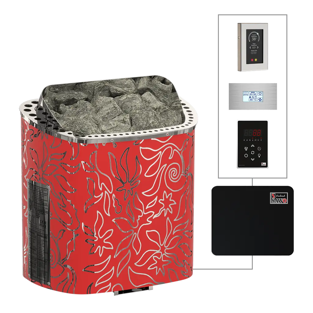 Scandifire Dragonfire (SCA NS Dragonfire Red) - Wall Mounted/Dragonfire Series