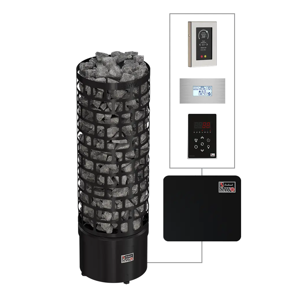 Aries Round Black NS - Tower Series