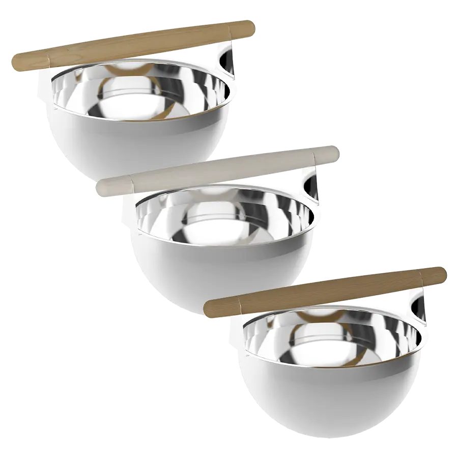 Stainless Steel Pail with Wooden Handle 5L