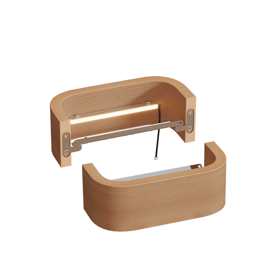 Wooden Curve Light 237