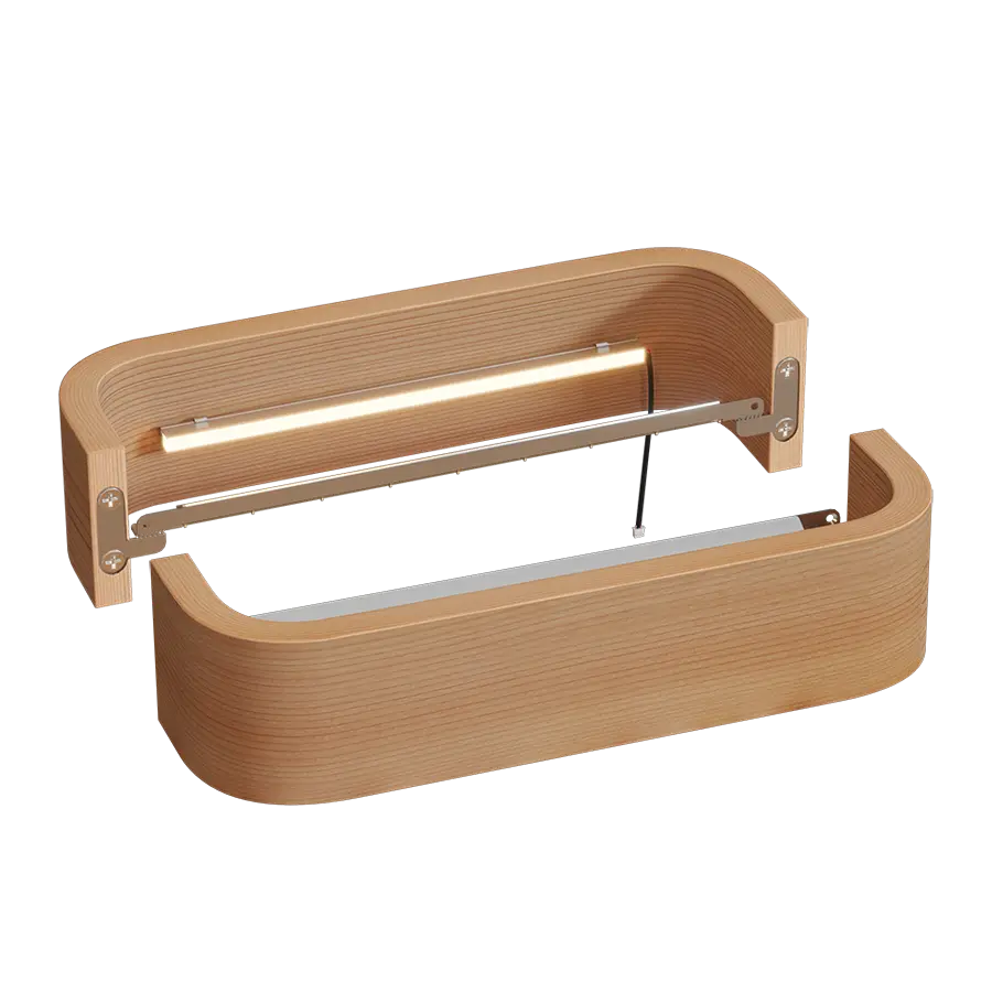 Wooden Curve Light 365