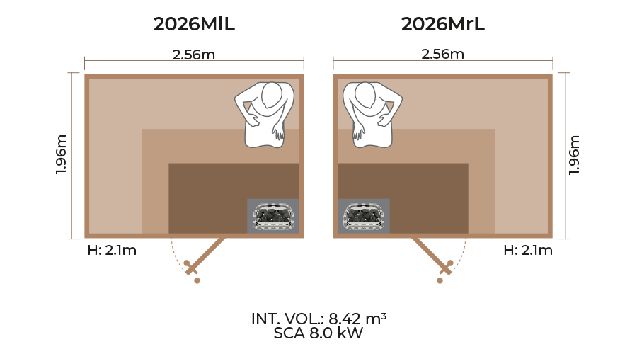 Standard Sauna Room Horizontal Panel 2026MlL MrL