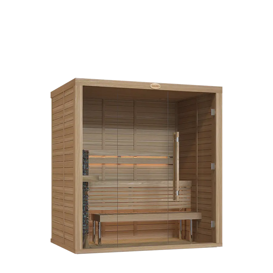 1420RS GLASS FRONT CEDAR PERSPECTIVE VIEW