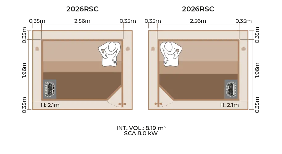 Outdoor Sauna Room Horizontal Panel 2026RSC LSC