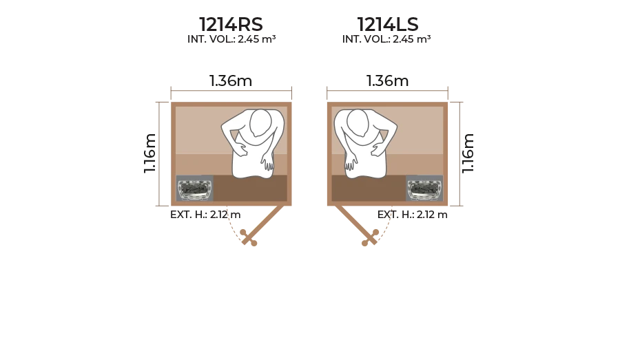 Standard Sauna Room 1214RS LS