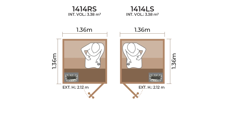 Standard Sauna Room 1414RS LS