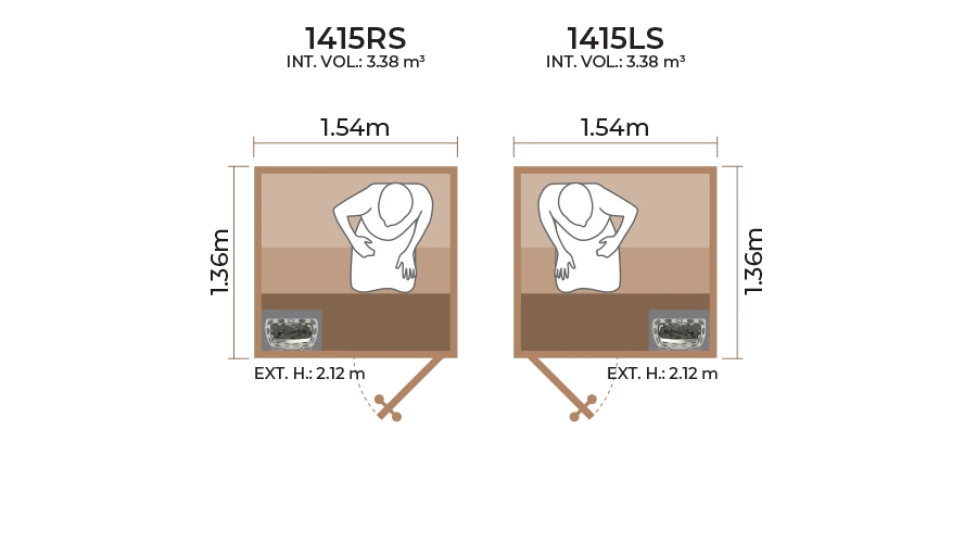 Standard Sauna Room 1415RS LS