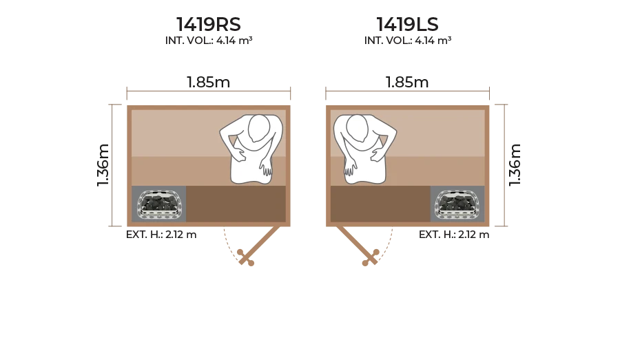 Standard Sauna Room 1419RS LS