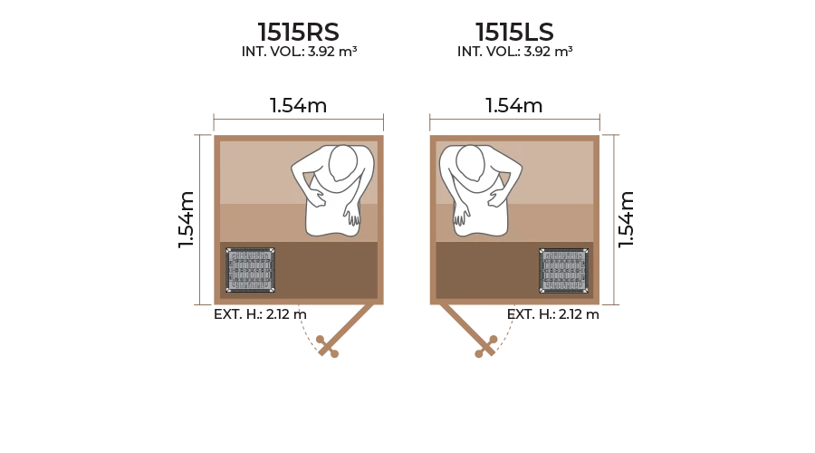 Standard Sauna Room 1515RS LS
