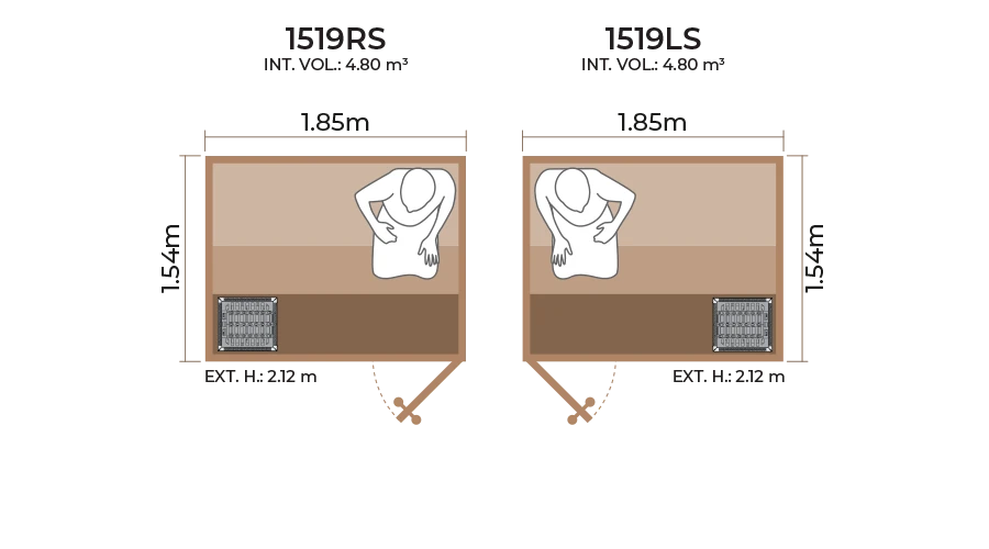 Standard Sauna Room 1519RS LS