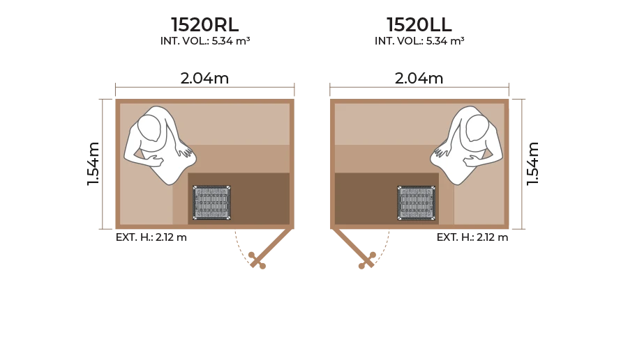 Standard Sauna Room 1520RL LL