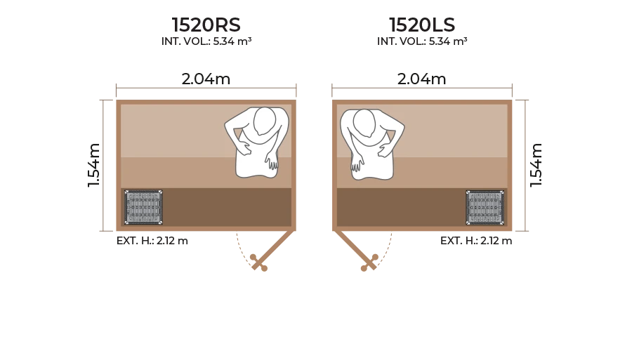 Standard Sauna Room 1520RS LS