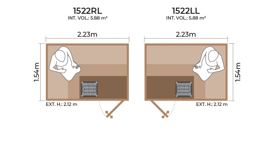 Standard Sauna Room 1522RL LL