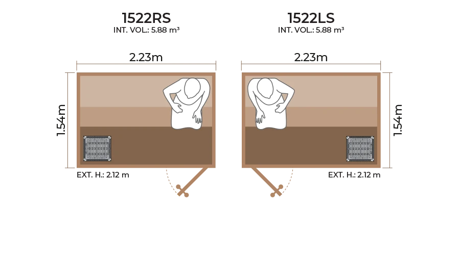 Standard Sauna Room 1522RS LS