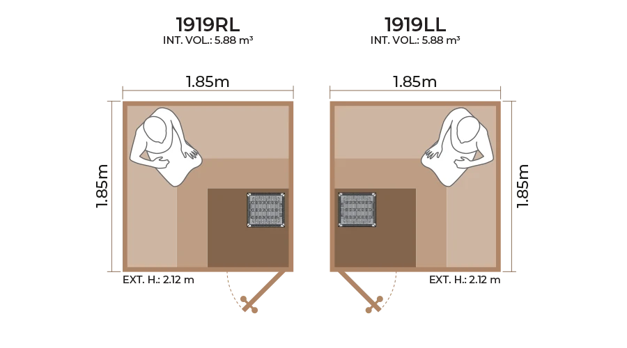 Standard Sauna Room 1919RL LL