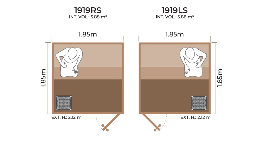 Standard Sauna Room 1919RS LS