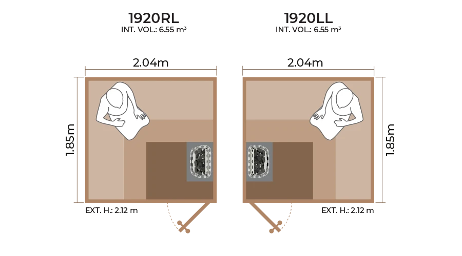 Standard Sauna Room 1920RL LL