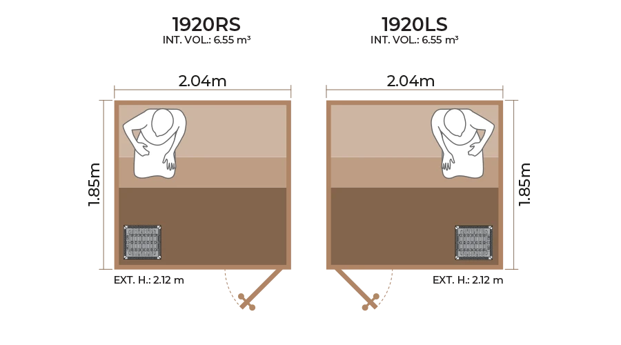 Standard Sauna Room 1920RS LS