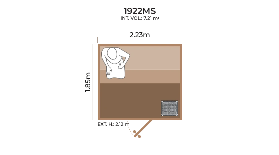 Standard Sauna Room 1922MS