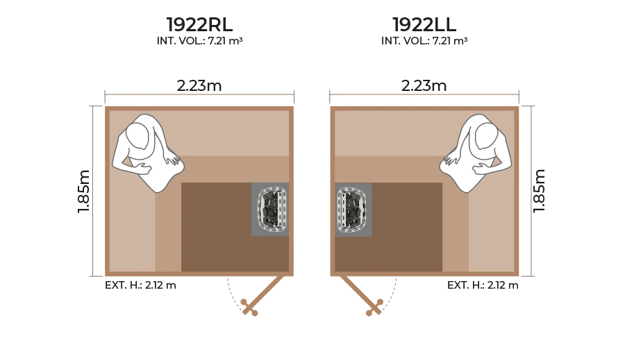 Standard Sauna Room 1922RL LL