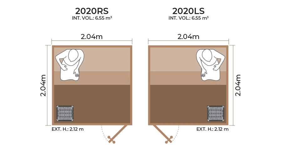 Standard Sauna Room 2020RS LS