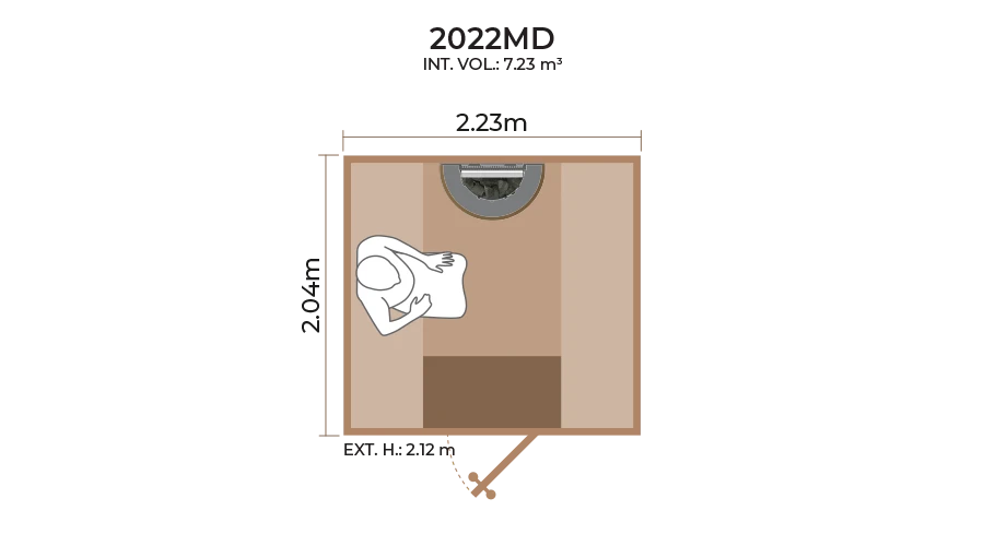 Standard Sauna Room 2022MD
