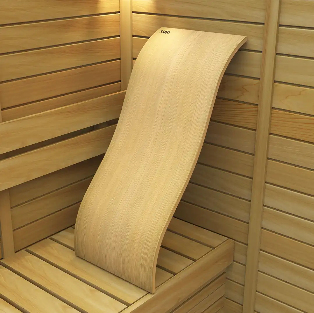 Sauna headrests and backrests