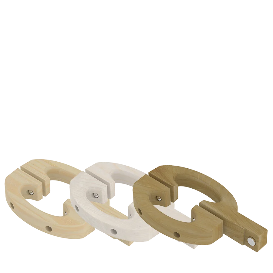 Wooden Door Handle with Magnetic Lock