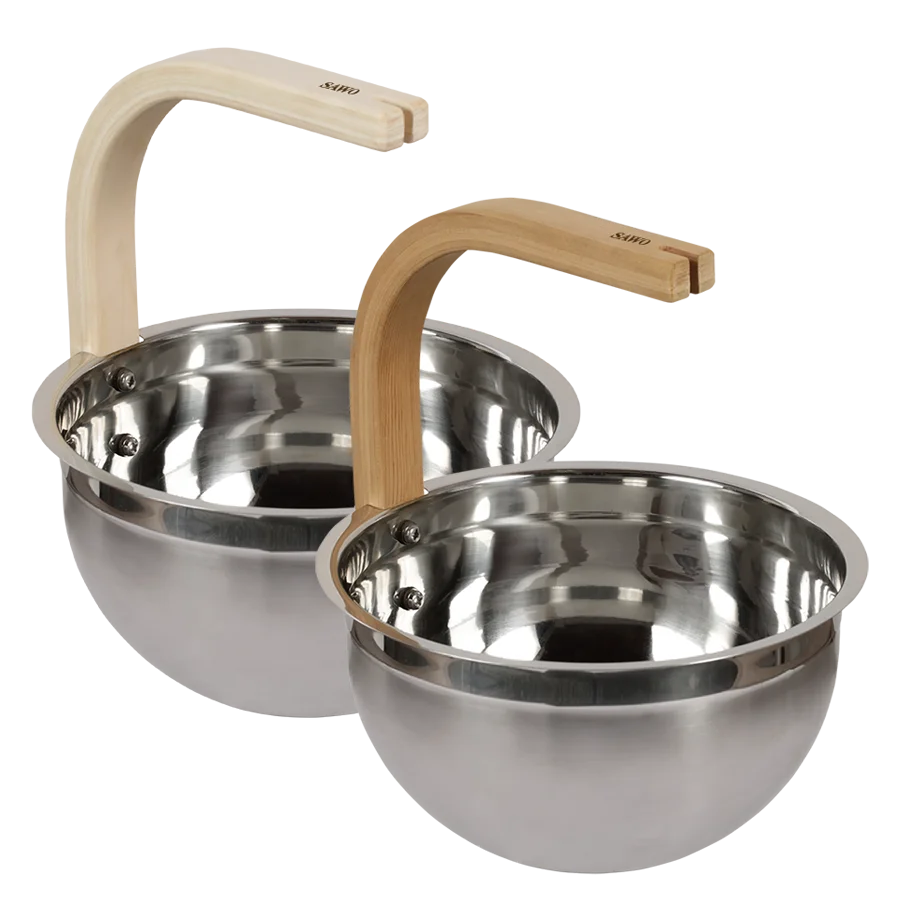 Stainless Steel Pail with Curved Handle