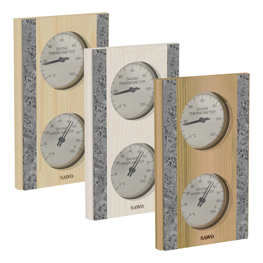Accent Stone Vertical Thermo-Hygrometer